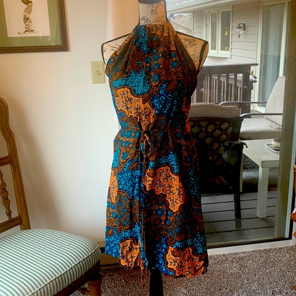 Dresses & Skirts - Wrap dress in stunning colors Small to Medium